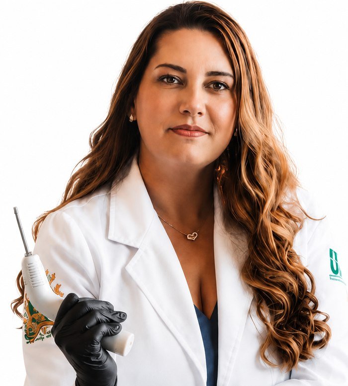 Enf. Flávia Romero, enfermeira especializada em Laserterapia